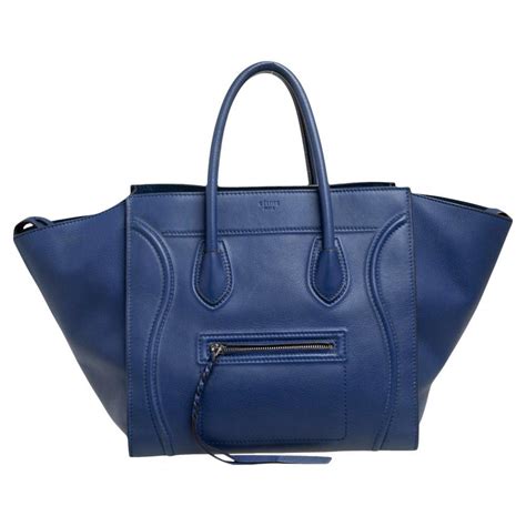 celine phantom pearl blue|Celine blue handbags sale.